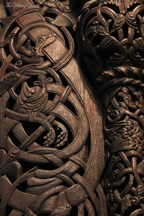 The Intricate Detailing of Viking Magical Carvings